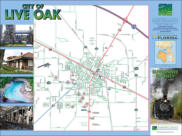 Florida 39 s New Frontier - Map Live Oak 